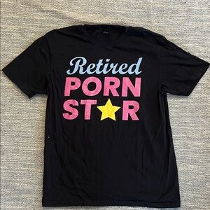 Gildan Black Tee with Bold Graphic